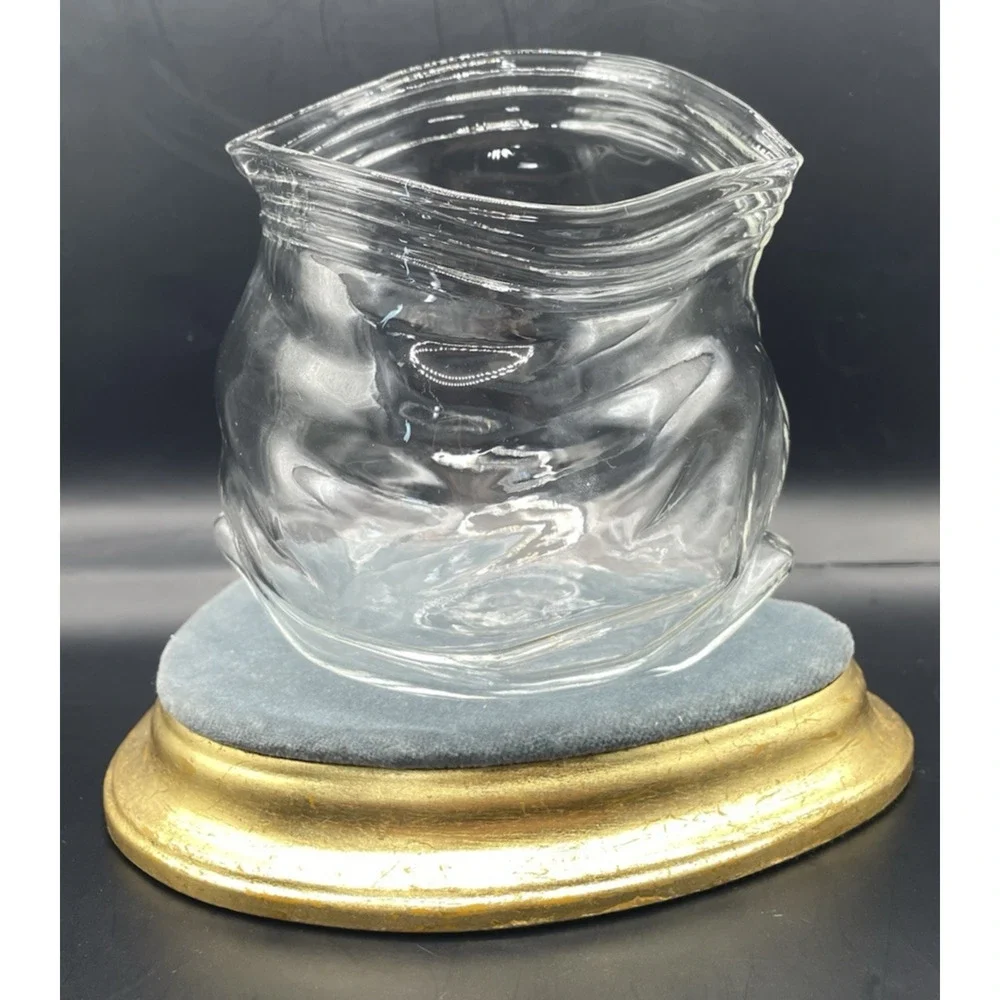 Dainty Realistic Unzipped Glass Sack Bag/Bowl/Jar